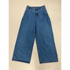 Lucy & Yak | Baggy Wide Leg High Rise Blue Jeans | Women's W32R